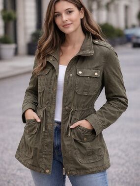 Urban Outfitters Women’s Olive Green Military Field Jacket